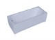 AQUATEK Лугано Ванна пристенная прямоугольная без панелей, каркаса и слив-перелива размер 150x70 см, белый - фото 222950