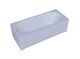 AQUATEK Либерти Ванна пристенная прямоугольная без панелей, каркаса и слив-перелива размер 160x70 см, белый - фото 222966