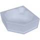 AQUATEK Лира Ванна пристенная угловая без гидромассажа без панелей с каркасом (вклеенный) со слив-переливом размер 150x150 см, белый - фото 223050
