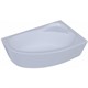 AQUATEK Фиджи Ванна пристенная R асимметричная без панелей, каркаса и слив-перелива размер 170x110 см, белый - фото 223151