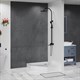 BELBAGNO Душевой поддон пятиугольный акриловый размер 90x90 см, белый - фото 223875