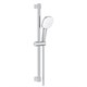 GROHE Tempesta Cube 110 Душевой гарнитур, 2 режима струи, душевая штанга 600 мм, шланг 1750 мм, хром GROHE-26748003 - фото 224290