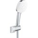 GROHE Tempesta Cube 110 Душевой набор 3 режима струи, настенный держатель, шланг 1750 мм, 8,4 л/мин, хром GROHE-27584003 - фото 224306