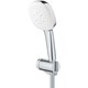 GROHE Tempesta Cube 110 Душевой набор 3 режима струи, настенный держатель, шланг 1750 мм, 8,4 л/мин, хром GROHE-27584003 - фото 224307