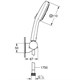 GROHE Tempesta Cube 110 Душевой набор 3 режима струи, настенный держатель, шланг 1750 мм, 8,4 л/мин, хром GROHE-27584003 - фото 224309