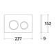 SINTESI СЕТ Система инсталляции для унитаза с подвесным унитазом, клавишей смыва и сиденьем микролифт, белый - фото 224524