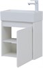 AQUANET Мебель для ванной подвесная Nova Lite 50 белый глянец (с дверецей) - фото 225198