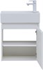 AQUANET Мебель для ванной подвесная Nova Lite 50 белый глянец (с дверецей) - фото 225200