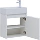 AQUANET Мебель для ванной подвесная Nova Lite 50 белый глянец (с дверецей) - фото 225201