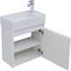 AQUANET Мебель для ванной подвесная Nova Lite 50 белый глянец (с дверецей) - фото 225203