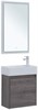 AQUANET Мебель для ванной подвесная Nova Lite 50 дуб рошелье (с дверецей) - фото 225211