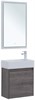AQUANET Мебель для ванной подвесная Nova Lite 50 дуб рошелье (с дверецей) - фото 225212