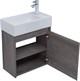 AQUANET Мебель для ванной подвесная Nova Lite 50 дуб рошелье (с дверецей) - фото 225213