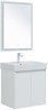 AQUANET Мебель для ванной подвесная / напольная Nova Lite 60 белый глянец (2 дверцы) - фото 225230