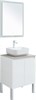 AQUANET Мебель для ванной подвесная / напольная Nova Lite 60 белый глянец (2 дверцы) - фото 225234