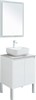 AQUANET Мебель для ванной подвесная / напольная Nova Lite 60 белый глянец (2 дверцы) - фото 225235
