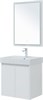 AQUANET Мебель для ванной подвесная / напольная Nova Lite 60 белый глянец (2 дверцы) - фото 225238