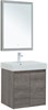 AQUANET Мебель для ванной подвесная / напольная Nova Lite 60 дуб рошелье (2 дверцы) - фото 225245