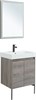 AQUANET Мебель для ванной подвесная / напольная Nova Lite 60 дуб рошелье (2 дверцы) - фото 225247