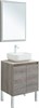 AQUANET Мебель для ванной подвесная / напольная Nova Lite 60 дуб рошелье (2 дверцы) - фото 225248