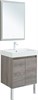 AQUANET Мебель для ванной подвесная / напольная Nova Lite 60 дуб рошелье (2 дверцы) - фото 225250