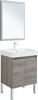 AQUANET Мебель для ванной подвесная / напольная Nova Lite 60 дуб рошелье (2 дверцы) - фото 225251