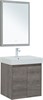 AQUANET Мебель для ванной подвесная / напольная Nova Lite 60 дуб рошелье (2 дверцы) - фото 225255