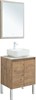 AQUANET Мебель для ванной подвесная / напольная Nova Lite 60 дуб рустикальный (2 дверцы) - фото 225264