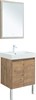 AQUANET Мебель для ванной подвесная / напольная Nova Lite 60 дуб рустикальный (2 дверцы) - фото 225265