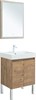 AQUANET Мебель для ванной подвесная / напольная Nova Lite 60 дуб рустикальный (2 дверцы) - фото 225266