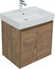 AQUANET Мебель для ванной подвесная / напольная Nova Lite 60 дуб рустикальный (2 дверцы) - фото 225268