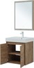 AQUANET Мебель для ванной подвесная / напольная Nova Lite 60 дуб рустикальный (2 дверцы) - фото 225269