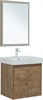 AQUANET Мебель для ванной подвесная / напольная Nova Lite 60 дуб рустикальный (2 дверцы) - фото 225274