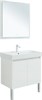 AQUANET Мебель для ванной подвесная / напольная Nova Lite 75 белый глянец (2 дверцы) - фото 225279