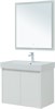 AQUANET Мебель для ванной подвесная / напольная Nova Lite 75 белый глянец (2 дверцы) - фото 225284