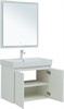 AQUANET Мебель для ванной подвесная / напольная Nova Lite 75 белый глянец (2 дверцы) - фото 225287