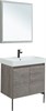 AQUANET Мебель для ванной подвесная / напольная Nova Lite 75 дуб рошелье (2 дверцы) - фото 225293