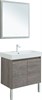AQUANET Мебель для ванной подвесная / напольная Nova Lite 75 дуб рошелье (2 дверцы) - фото 225294
