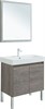 AQUANET Мебель для ванной подвесная / напольная Nova Lite 75 дуб рошелье (2 дверцы) - фото 225295