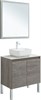 AQUANET Мебель для ванной подвесная / напольная Nova Lite 75 дуб рошелье (2 дверцы) - фото 225296