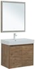AQUANET Мебель для ванной подвесная / напольная Nova Lite 75 дуб рустикальный (2 дверцы) - фото 225307