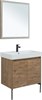 AQUANET Мебель для ванной подвесная / напольная Nova Lite 75 дуб рустикальный (2 дверцы) - фото 225308