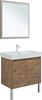 AQUANET Мебель для ванной подвесная / напольная Nova Lite 75 дуб рустикальный (2 дверцы) - фото 225311