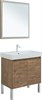 AQUANET Мебель для ванной подвесная / напольная Nova Lite 75 дуб рустикальный (2 дверцы) - фото 225312