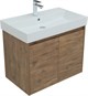 AQUANET Мебель для ванной подвесная / напольная Nova Lite 75 дуб рустикальный (2 дверцы) - фото 225320
