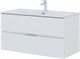 AQUANET Мебель для ванной подвесная Алвита New 100 2 ящика, белый матовый - фото 225499