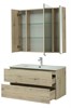 AQUANET Мебель для ванной подвесная Алвита New 100 2 ящика, дуб веллингтон белый - фото 225512