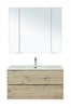 AQUANET Мебель для ванной подвесная Алвита New 100 2 ящика, дуб веллингтон белый - фото 225513