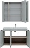 AQUANET Мебель для ванной подвесная Алвита New 100 3 дверцы, серый - фото 225569
