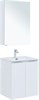 AQUANET Мебель для ванной подвесная Алвита New 60 2 дверцы, белый матовый - фото 225627
